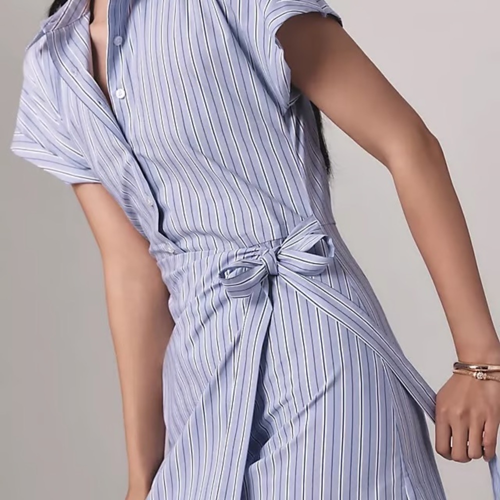 Anthropologie Maeve Tie Front Dress